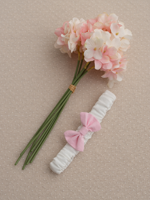 Rochita Elodie botez bumbac prespalat moale, captusita, eleganta pentru botez si ocazii speciale [5]