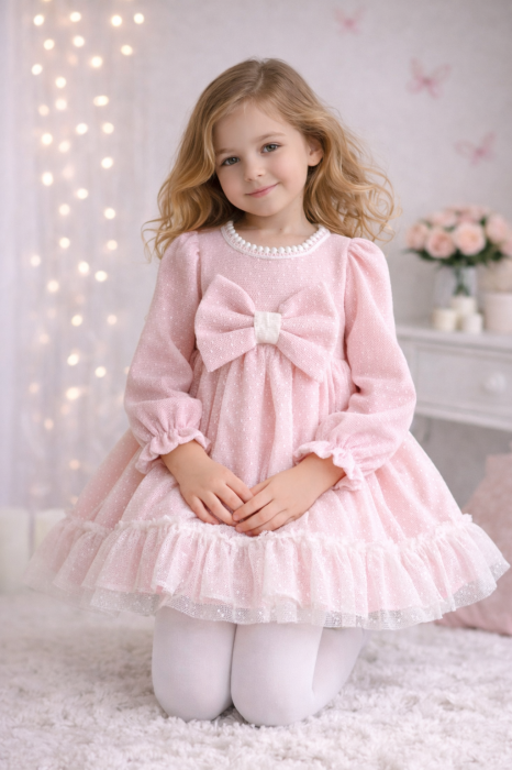 Rochita botez fetite Rose Charm by Little Claire [3]