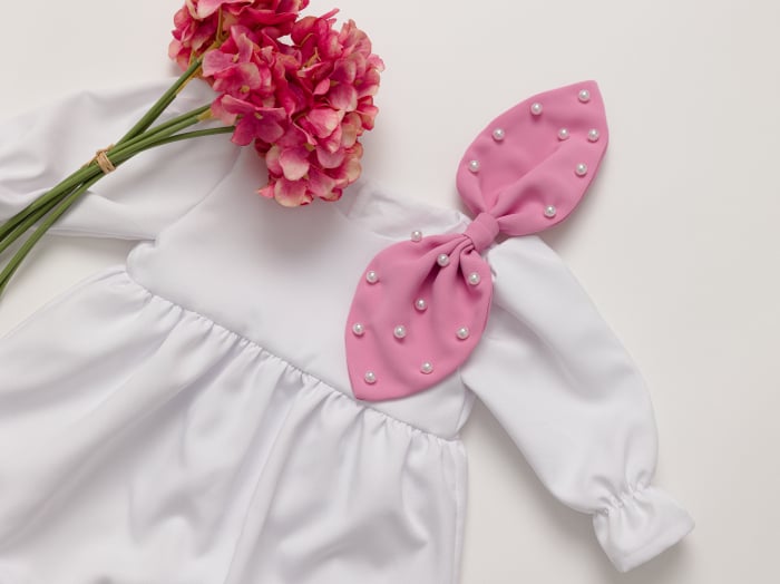 Salopeta botez fetita Annelise by Little Claire [3]