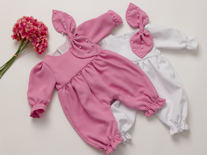 Salopeta botez fetita Annelise by Little Claire [10]