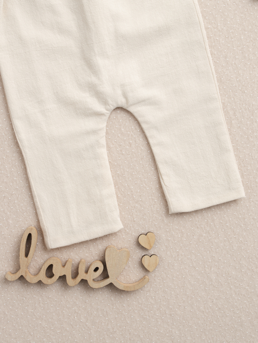 Salopetă băiețel botez Darius, guler personalizabil [4]