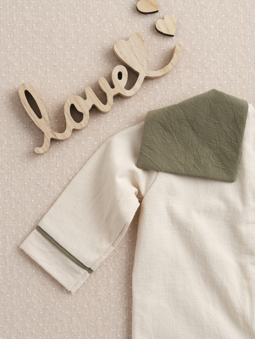 Salopetă băiețel botez Darius, guler personalizabil [8]