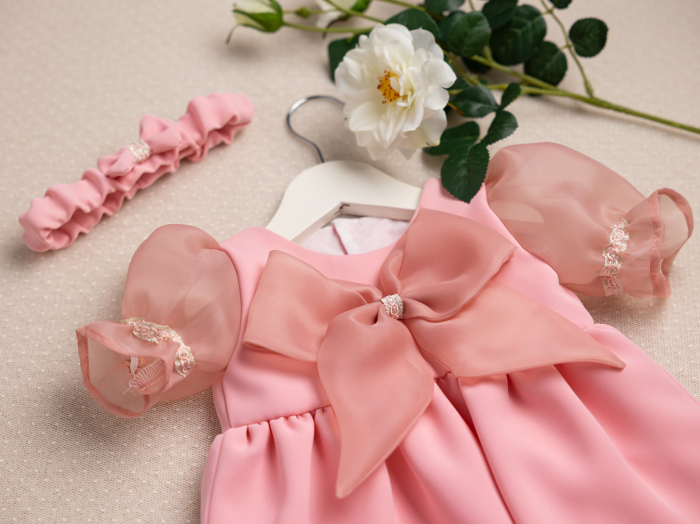Salopeta botez fetita Blush Joy [4]