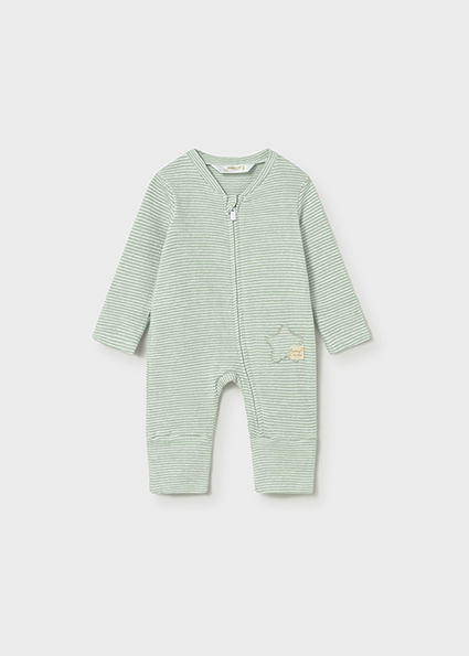 Salopeta cu fermoar nou nascut baietel 100 % bumbac [3]