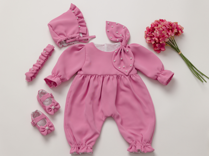 Salopeta botez fetita Selina by Little Claire [2]