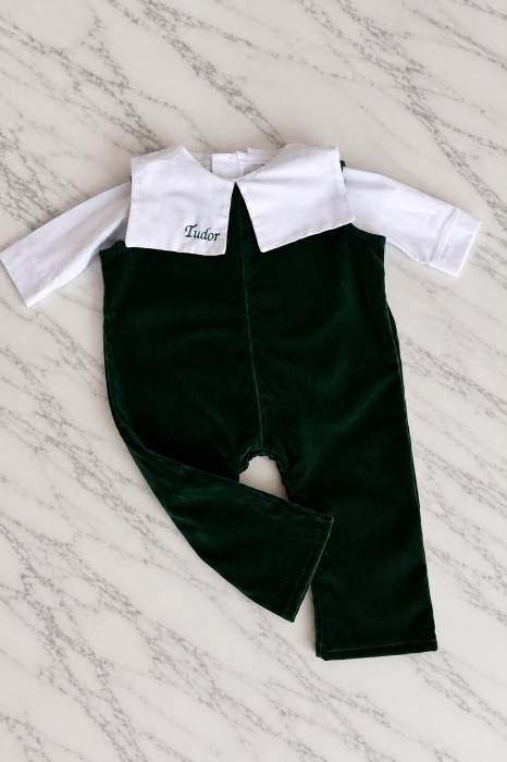Set 2 piese baietel Gabriel cu guler personalizabil [2]