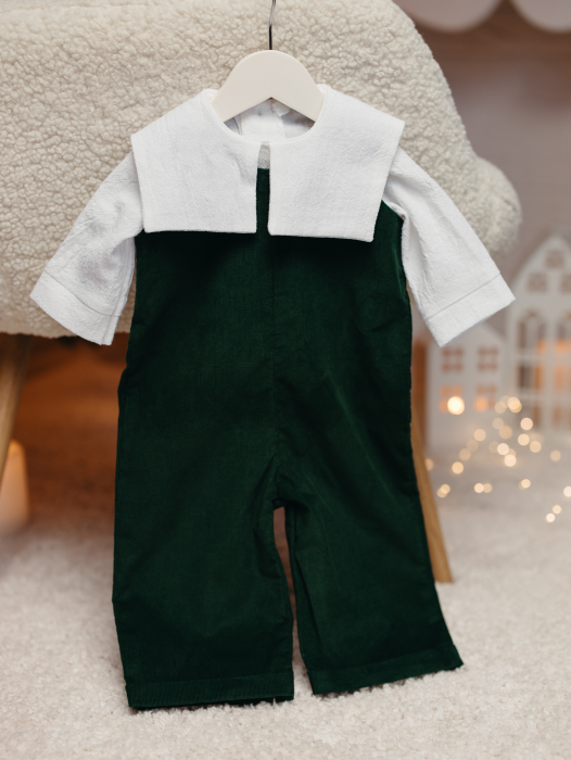 Set 2 piese baietel Gabriel cu guler personalizabil [4]