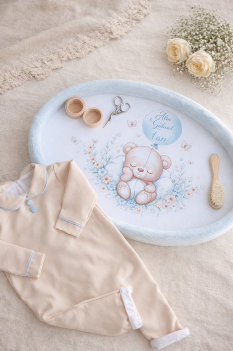 Set aniversar baietel tavita si salopeta eleganta Lucas [2]