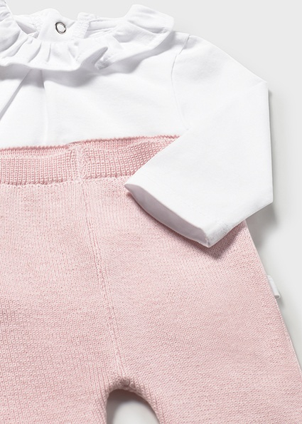 Set bebe fetita 3 piese : cardigan, bluza si pantaloni [4]