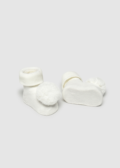 Set bebe fetita bentita si sosetele cu pampon [2]