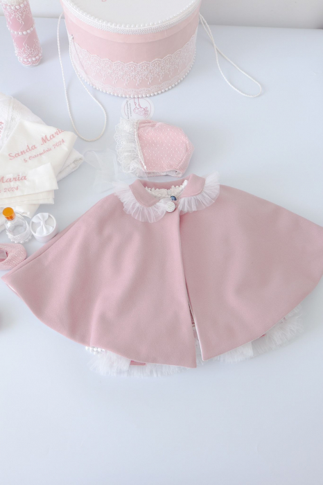 Set botez Agatha roz pudra [7]