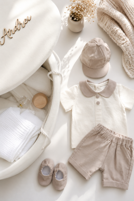 Set botez baietel Leonard by Little Claire [2]