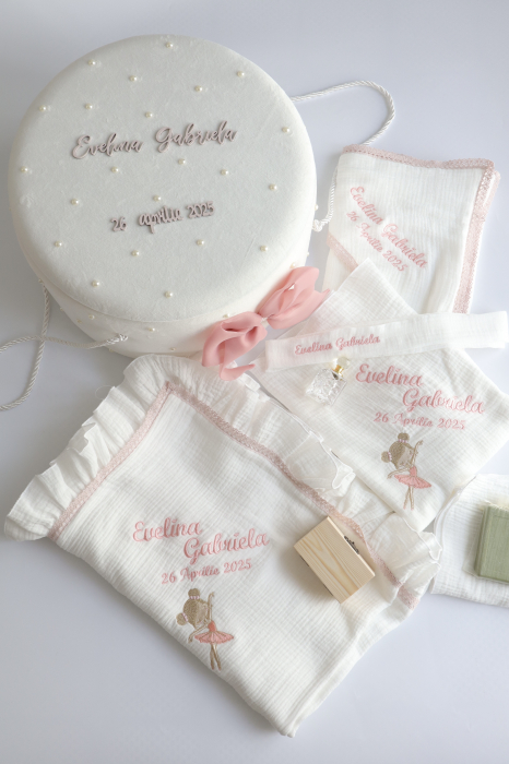 Set botez Blush Joy muselina [2]