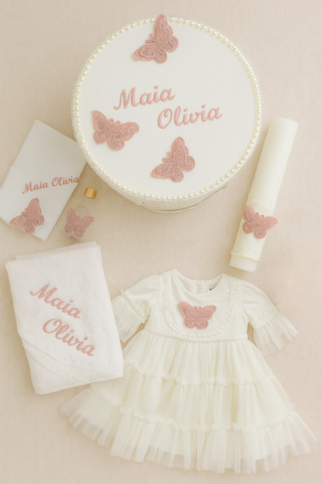 Set Botez Fetiță Fluturi Irina - Little Claire [4]