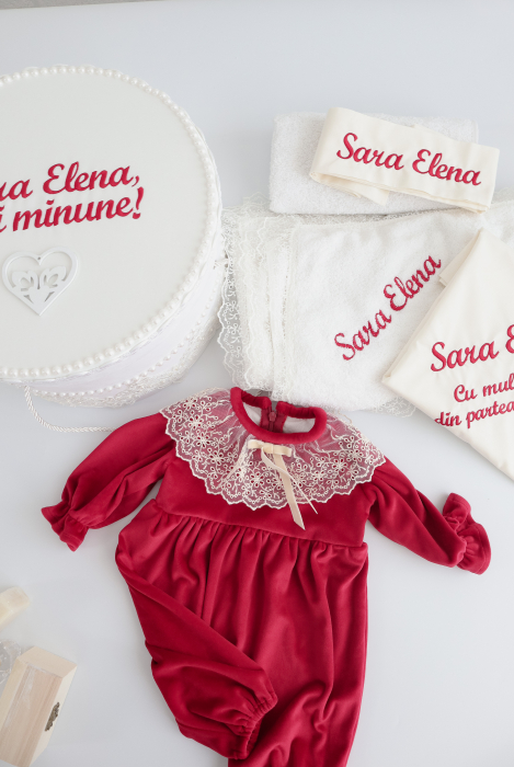 Set botez fetita Candy Cane- Little Claire [2]