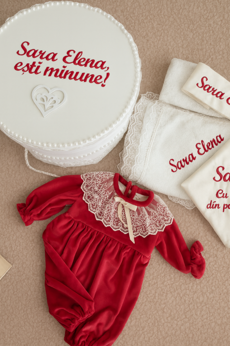 Set botez fetita Candy Cane- Little Claire [2]