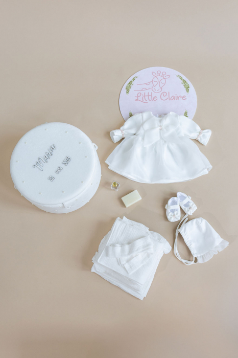Set botez fetita alb Talia [3]
