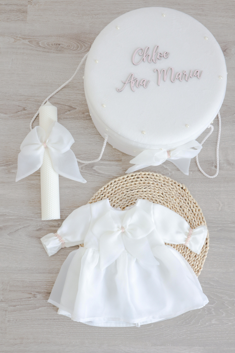 Set botez fetita alb Talia [12]
