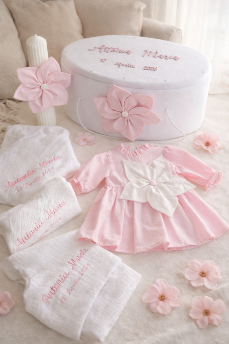 Set botez fetite materiale premium - Celeste by Little Claire [3]