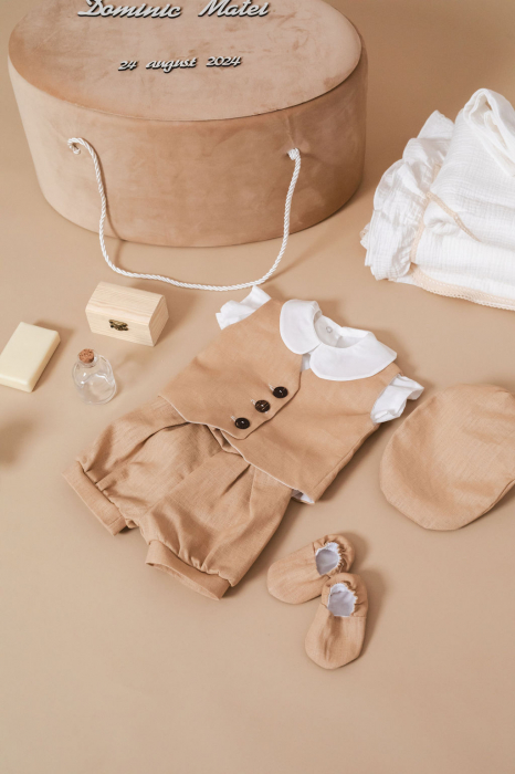 Set botez Little Gentleman- varianta muselina [2]