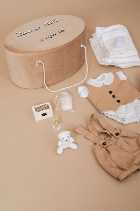 Set botez Little Gentleman- varianta standard bumbac [5]