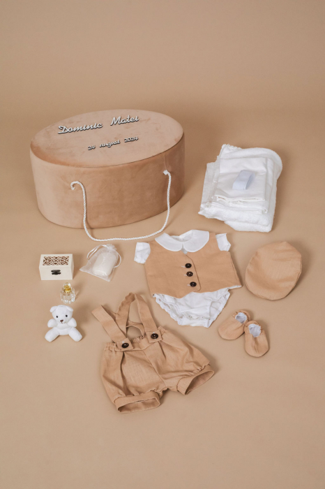 Set botez Little Gentleman- varianta standard bumbac [3]