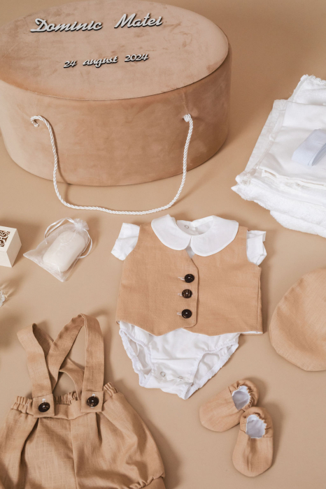 Set botez Little Gentleman- varianta standard bumbac [4]