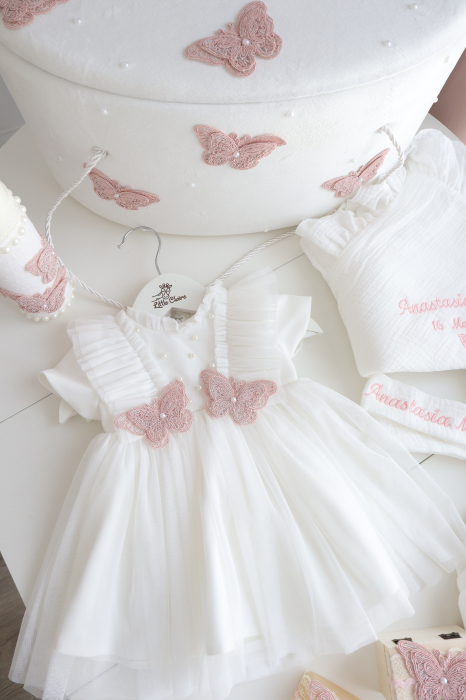 Set botez Odette , varianta fluturasi roz [4]
