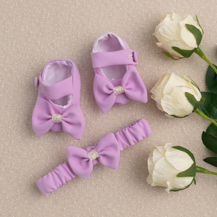 Set Botez Personalizat Fetiță Eden - Lila & Ivory [6]
