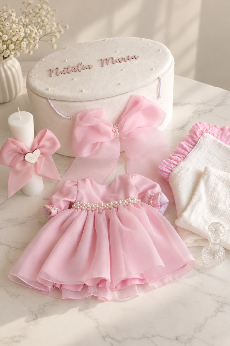 Set botez personalizat Petite Rose [3]