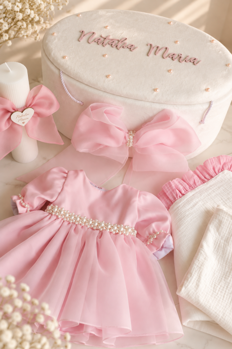 Set botez personalizat Petite Rose [2]