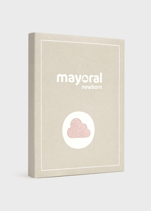 Set cadou mayoral nou nascut fetita 100% bumbac nuante roz [3]