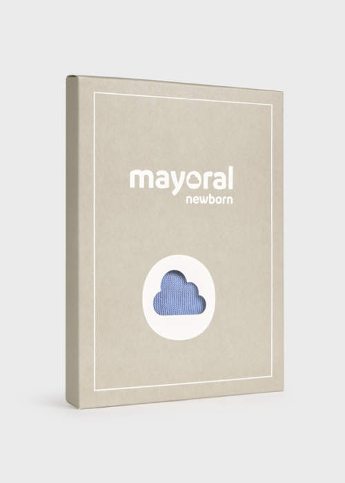 Set cadou nou nascut baietel Mayoral nuante albastru 100% bumbac [3]