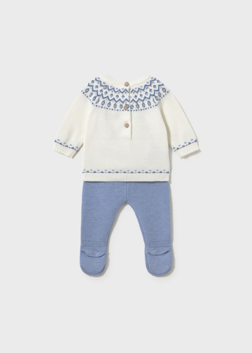 Set cadou nou nascut baietel Mayoral nuante albastru 100% bumbac [2]