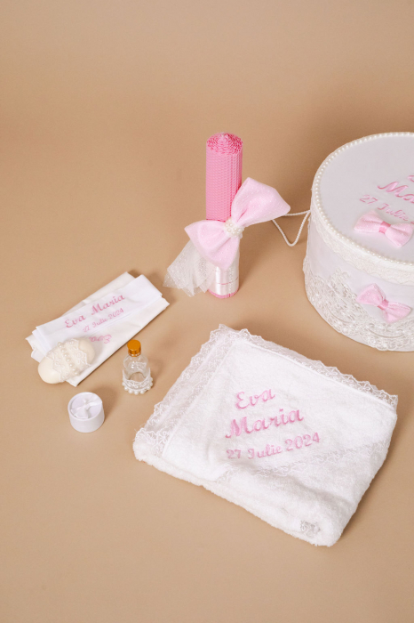 Set trusou botez fete Blushing Rose bt LittleClaire [7]
