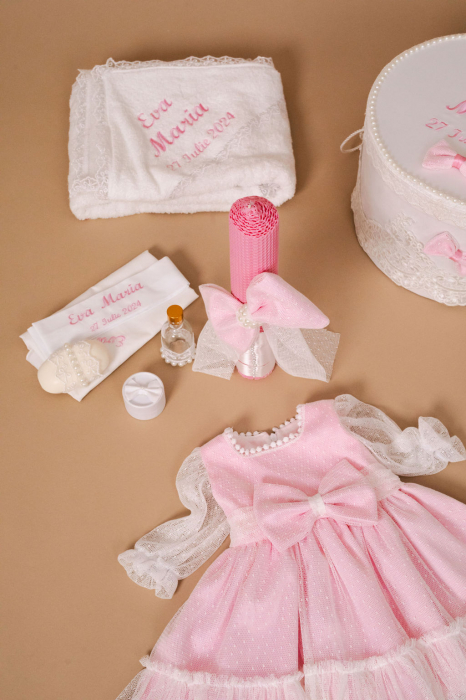 Set trusou botez fete Blushing Rose bt LittleClaire [2]