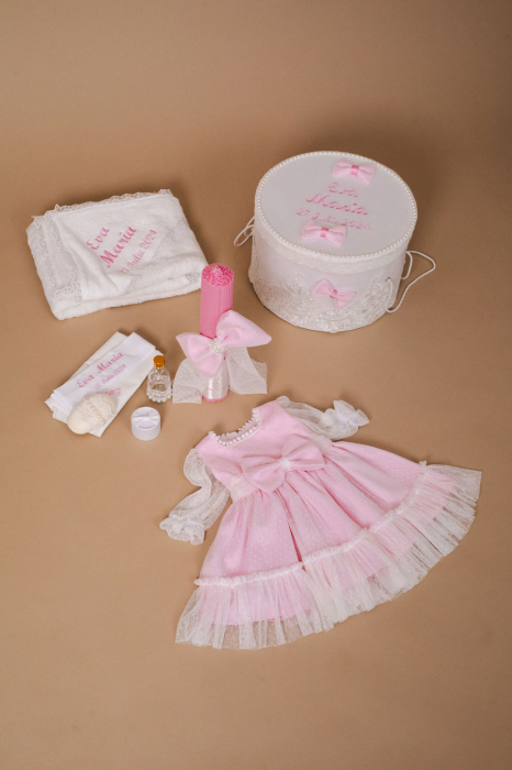 Set trusou botez fete Blushing Rose bt LittleClaire [13]