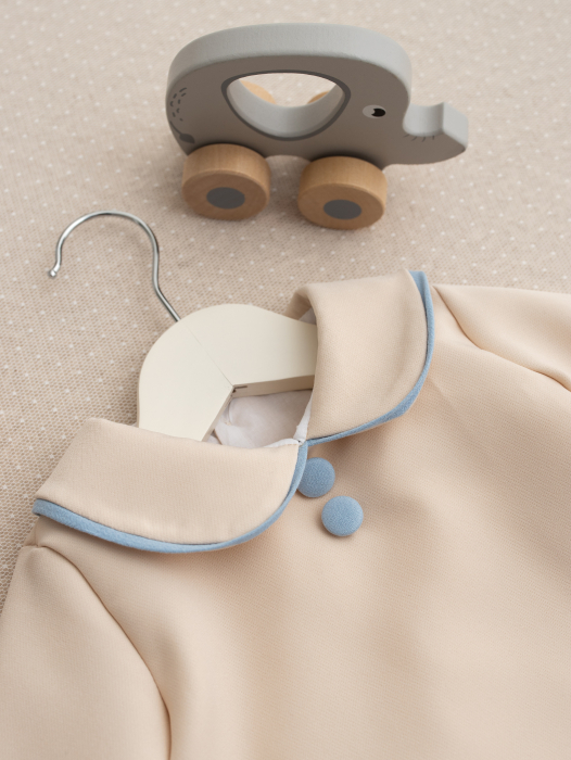 Set complet botez Lucas- Cufar personalizat, trusou muselina personalizat, lumanare si salopeta [2]