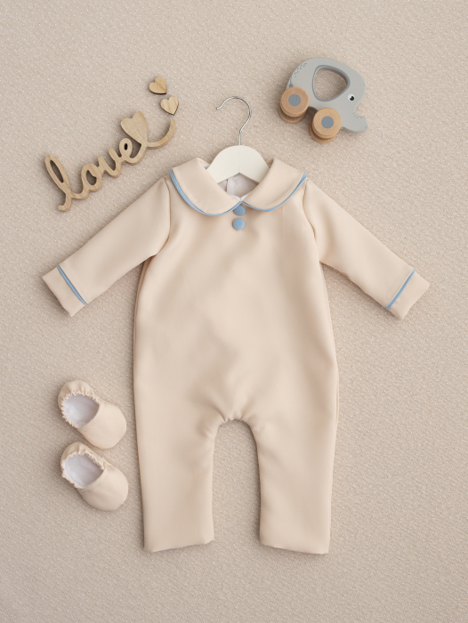 Set complet botez Lucas- Cufar personalizat, trusou muselina personalizat, lumanare si salopeta [3]