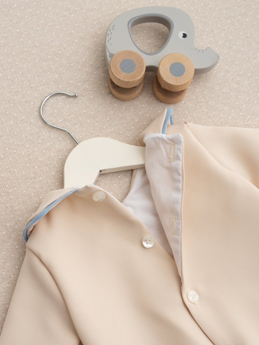 Set complet botez Lucas- Cufar personalizat, trusou muselina personalizat, lumanare si salopeta [8]