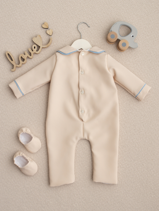 Set complet botez Lucas- Cufar personalizat, trusou muselina personalizat, lumanare si salopeta [9]