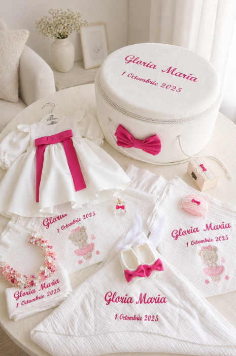 Set complet botez personalizat IZA – eleganță delicată pentru un moment special [3]