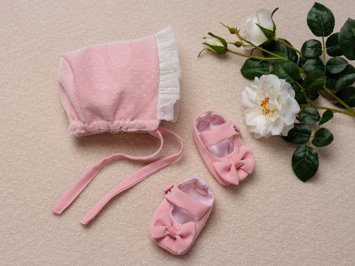 Set complet botez Rosa Belle -pentru fetite, nuante pastel, calitate superioara [8]