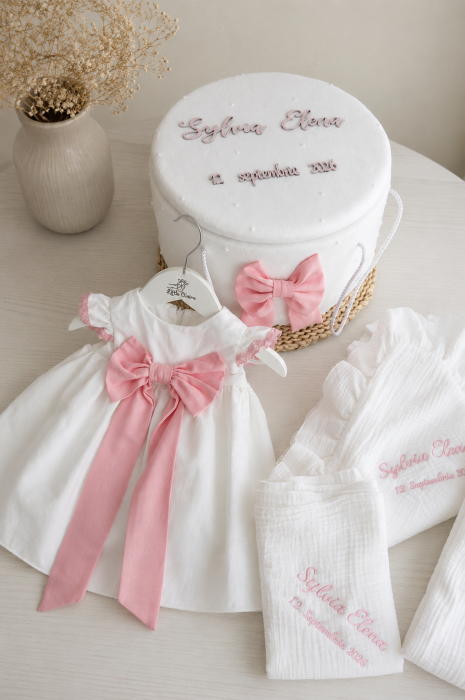 Set de botez Catinca pentru fetite- Little Claire Signature [2]