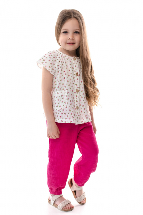Set fete 2 piese Fucsia Flower [4]