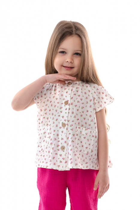 Set fete 2 piese Fucsia Flower [5]