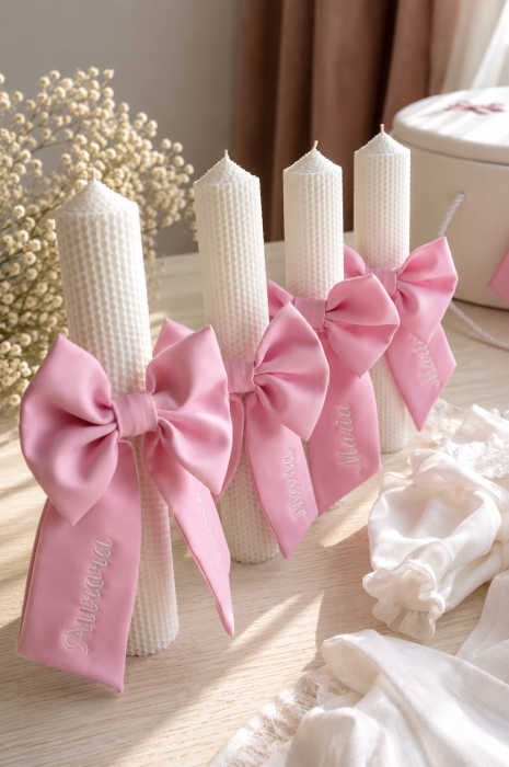 Set Premium Botez Fetiță – Rochiță, Trusou, Cufăr, Lumânare Ava Little Claire [7]
