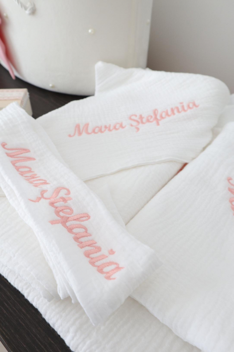 Set Premium Botez Fetiță – Rochiță, Trusou, Cufăr, Lumânare Ava Little Claire [3]