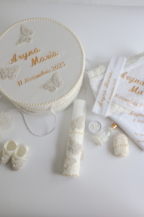 Set trusou botez personalizat Butterfly [6]