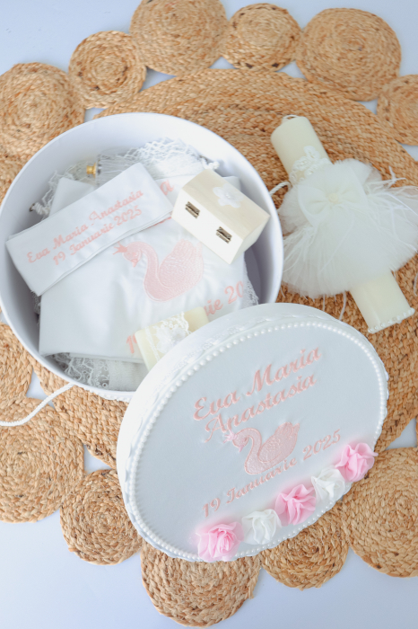 Trusou botez personalizat fetita cu paturica [4]